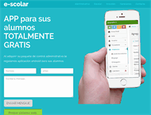 Tablet Screenshot of e-scolar.net
